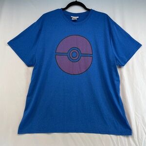 Pokemon T-Shirt Blue Lightweight Men’s Size Extra Large